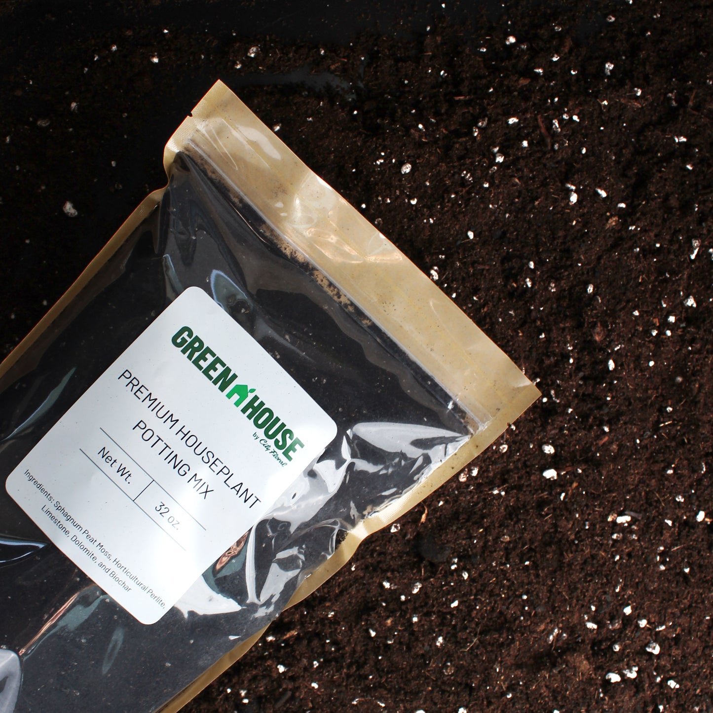 Potting Mix, GreenHouse Premium Houseplant, 32 oz.