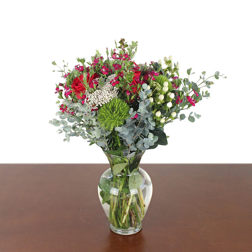 Pre Order: Valentine's Bouquets with roses and fresh, seasonal blooms.