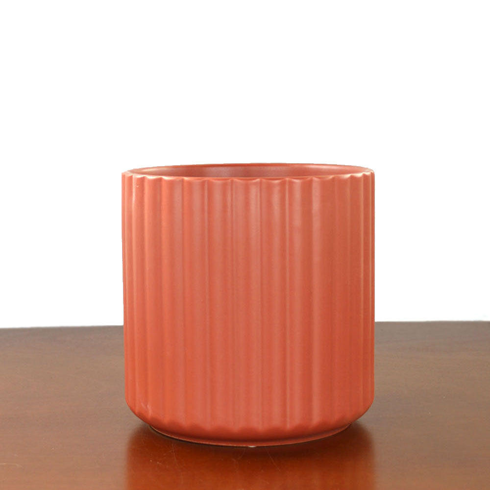 Ceramic Ribbed Pot